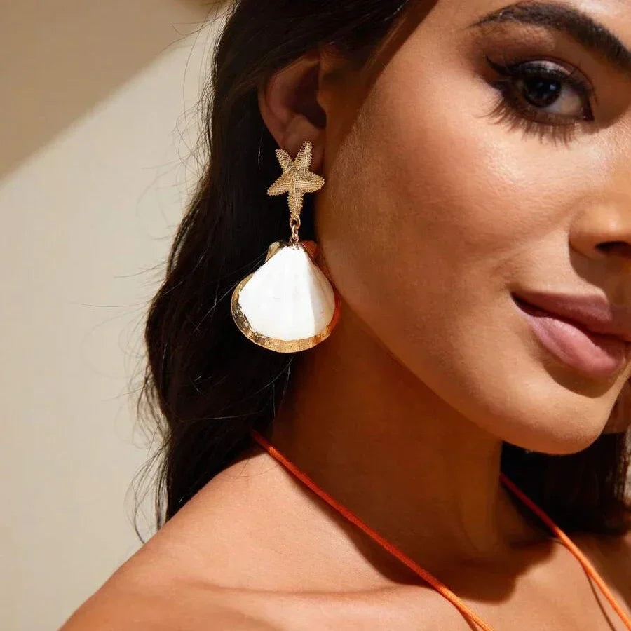 עגילי כוכב וצדפה- מיילי