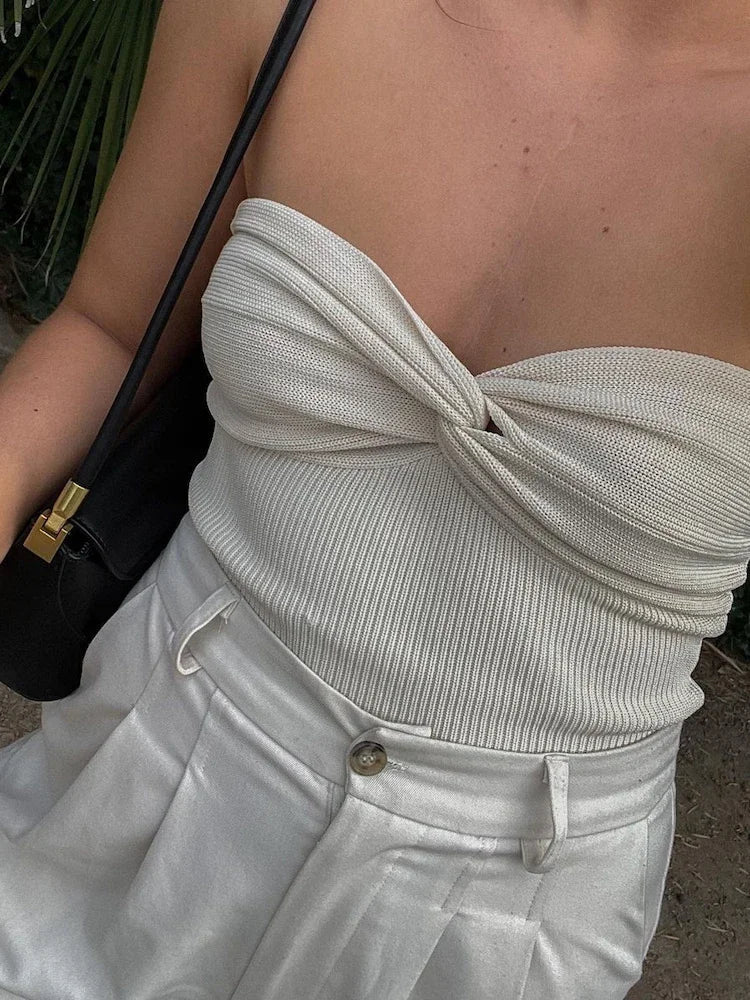 טופ סטרפלס סרוג- לין