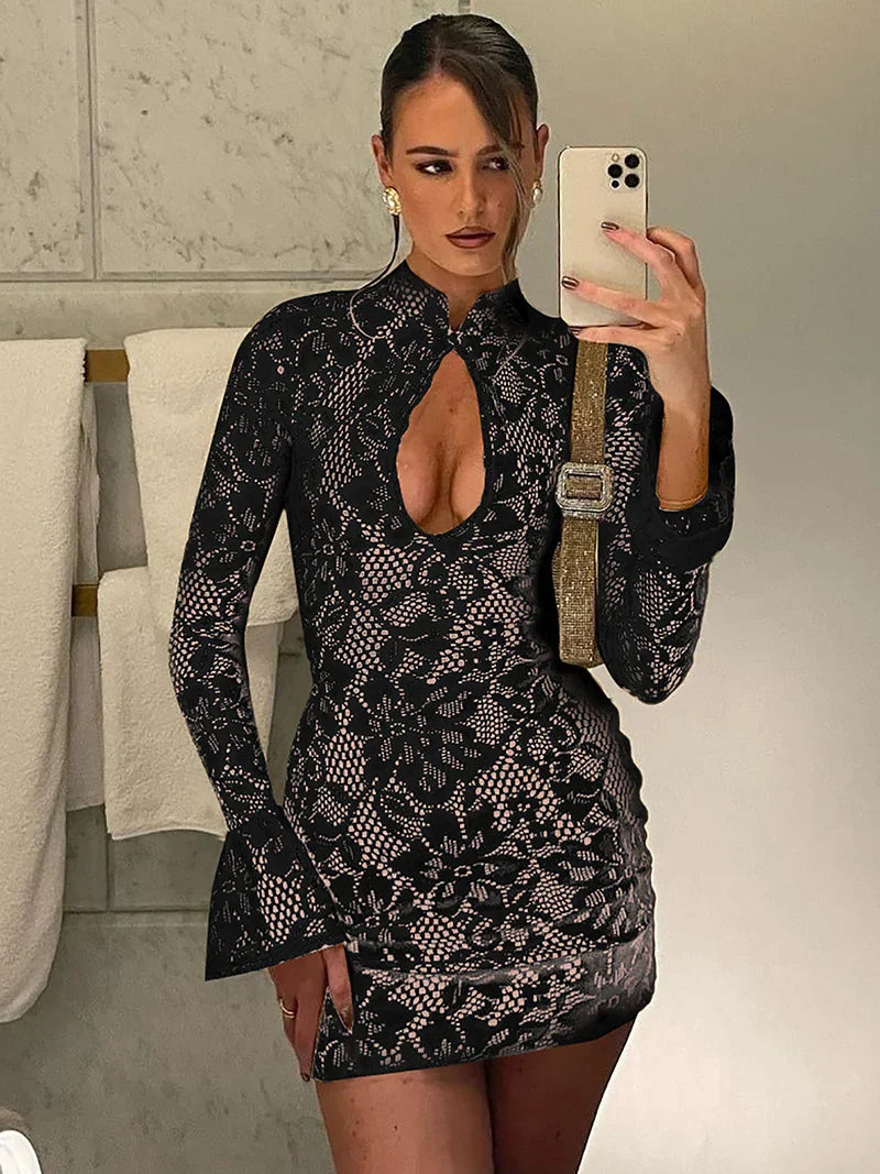 שמלת תחרה אלגנטית- מייסי