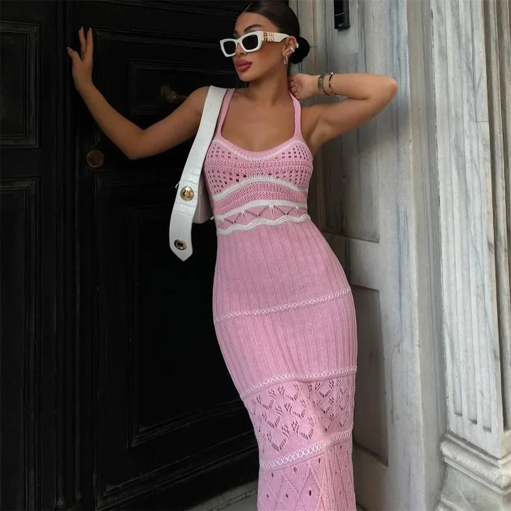 שמלת אלגנט סרוגה- קים