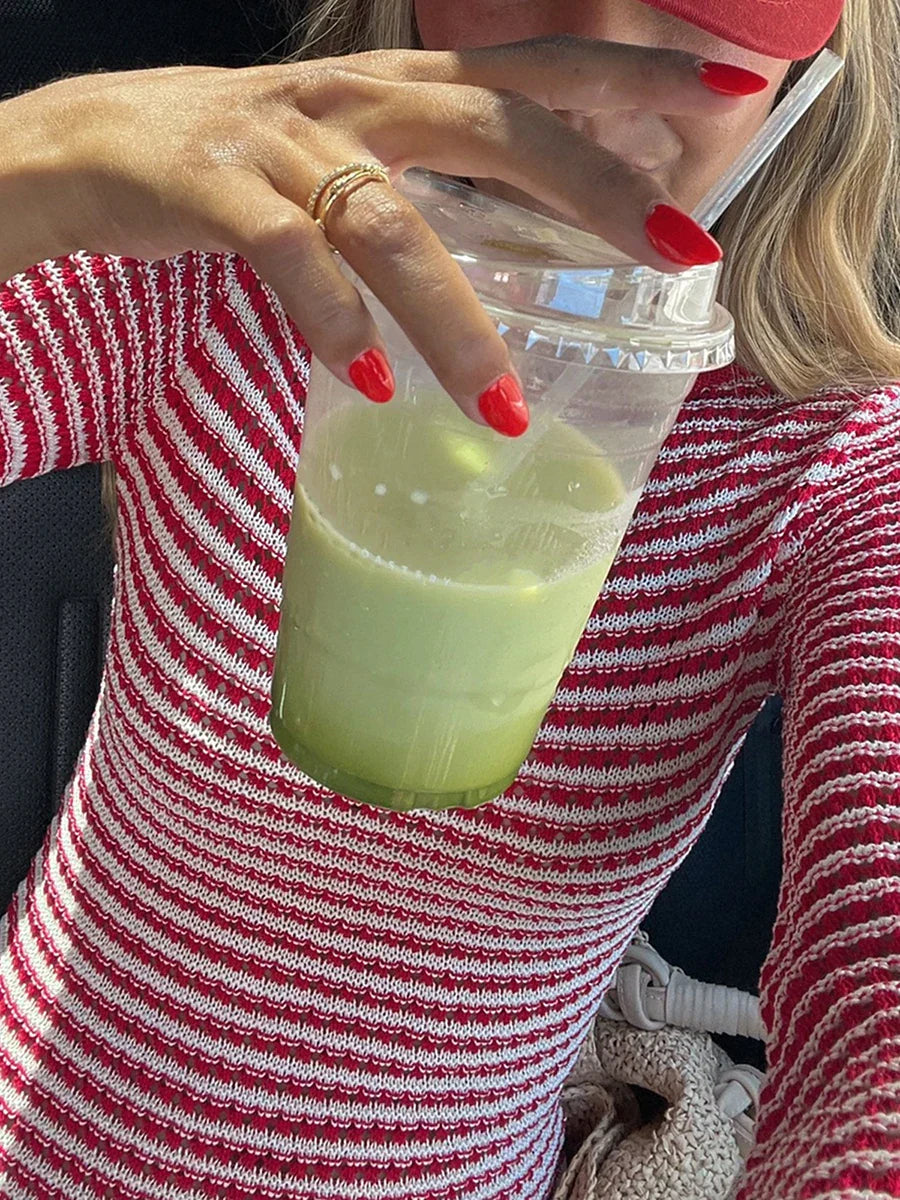 שמלת חוף מיני פסים- אנג׳ל