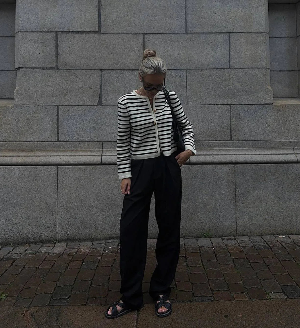 חליפת פסים סרוגה ונוחה- רומא