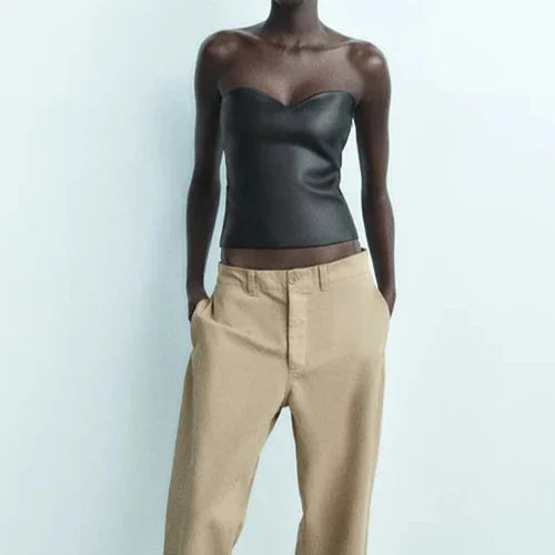 טופ סטרפלס מטאלי- נויה