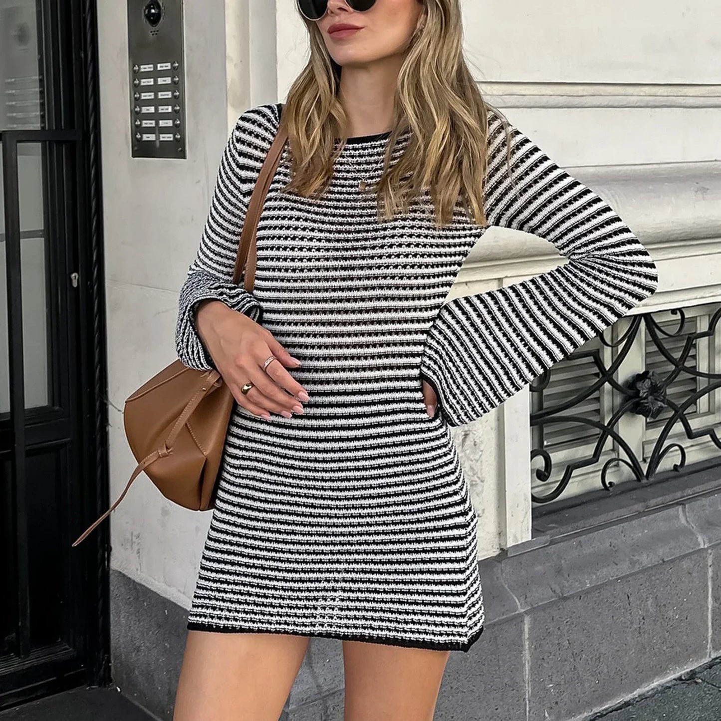 שמלת חוף מיני פסים- אנג׳ל