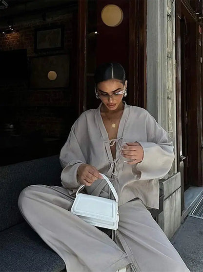 חליפת קזו׳אל קשירה- נועה