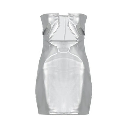 שמלת מיני דמוי עור- איביזה