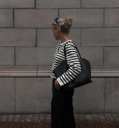 חליפת פסים סרוגה ונוחה- רומא