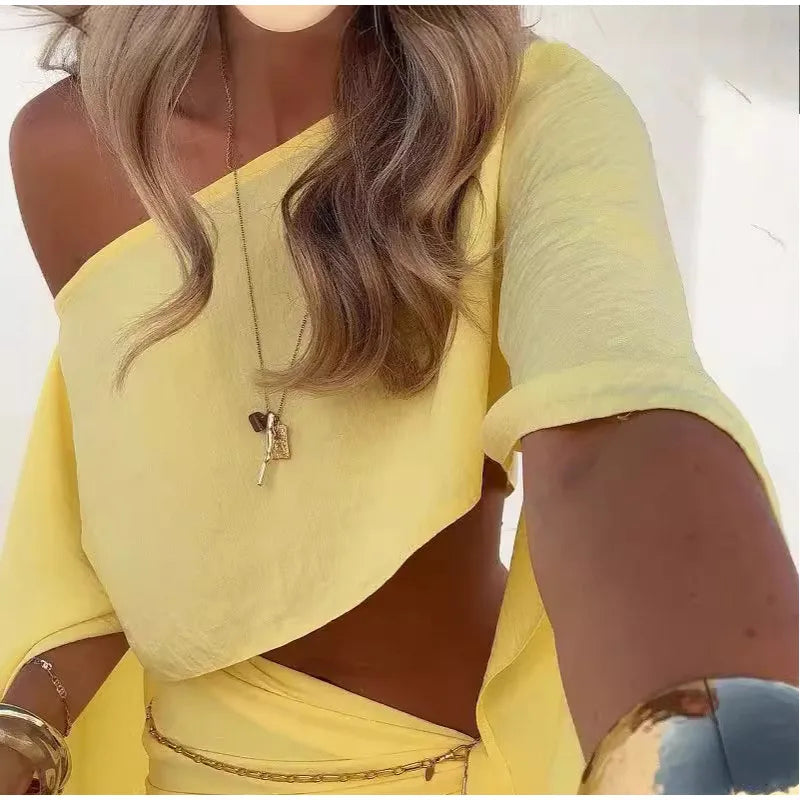 חליפת חוף חצאית קשירה- ניקול