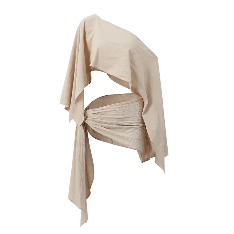 חליפת חוף חצאית קשירה- ניקול