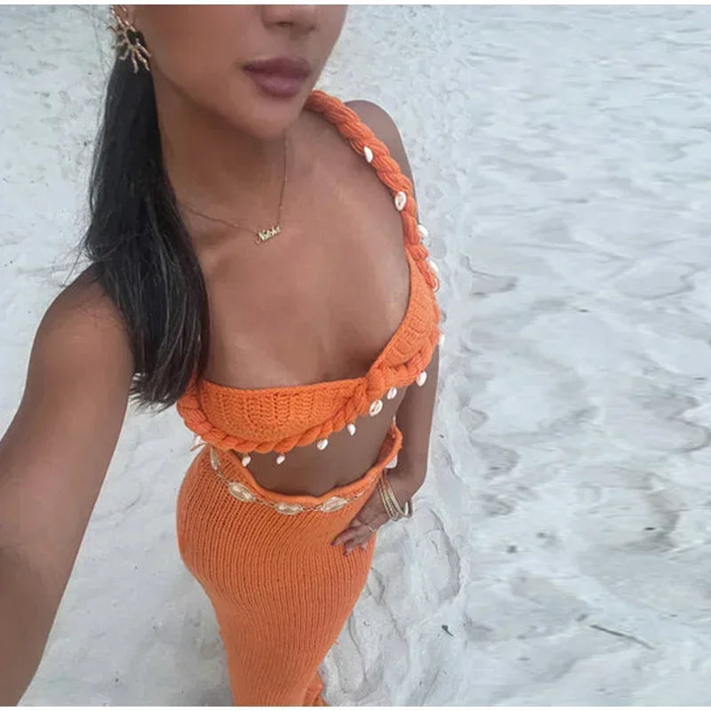 חליפת חוף סרוגה- מיאמי