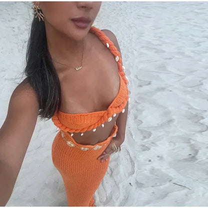 חליפת חוף סרוגה- מיאמי